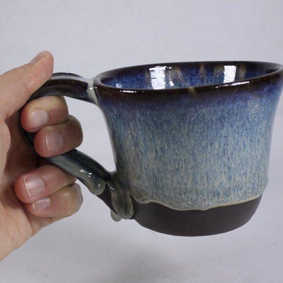 Handmade ceramic pottery mug with delicious drippy glaze - Picture 9 of 10